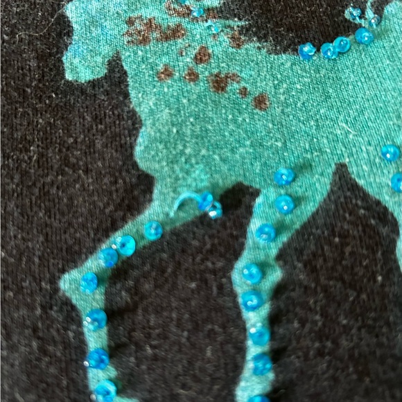 Don’t Mess with Texas Sequin Top Sz M - Picture 6 of 10